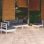 5-piece garden furniture set with solid pine wood and cushions by , Garden sets - Ref: Foro24-3096185, Price: 430,64 €, Disco...