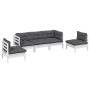 Gartenmöbel 5 Stk. mit Kissen aus massivem Kiefernholz von , Gartensets - Ref: Foro24-3096185, Preis: 436,14 €, Rabatt: %