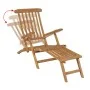 Liege aus massivem Teakholz mit Fußstütze von vidaXL, Liegen - Ref: Foro24-43800, Preis: 233,75 €, Rabatt: %