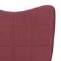 Sillón de relax de tela color rojo tinto en Sillones | Comprar online en Foro24
