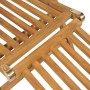 Liege aus massivem Teakholz mit Fußstütze von vidaXL, Liegen - Ref: Foro24-43800, Preis: 204,39 €, Rabatt: %