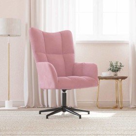 Sillón de relax de terciopelo rosa en Sillones | Comprar online en Foro24