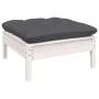 8-piece garden furniture set with white cushions, solid pine wood. by , Garden sets - Ref: Foro24-3096449, Price: 669,12 €, D...