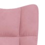Sillón de relax de terciopelo rosa en Sillones | Comprar online en Foro24