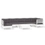 8 Stk. Gartenmöbel mit Kissen aus weißem Kiefernholz von , Gartensets - Ref: Foro24-3096437, Preis: 677,64 €, Rabatt: %