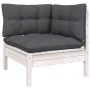 8 Stk. Gartenmöbel mit Kissen aus weißem Kiefernholz von , Gartensets - Ref: Foro24-3096437, Preis: 669,12 €, Rabatt: %