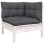 Gartenmöbel 11 Stück Kissen weißes Kiefernholz von , Gartensets - Ref: Foro24-3097038, Preis: 955,44 €, Rabatt: %