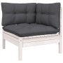 7 Stk. Gartenmöbel mit Kissen aus weißem Kiefernholz von , Gartensets - Ref: Foro24-3097092, Preis: 575,91 €, Rabatt: %