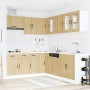Mueble cocina Kalmar roble sonoma 11 pzas madera contrachapada en Armarios de cocina | Comprar online en Foro24