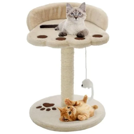 Cat scratching post with sisal post 40 cm beige and brown by vidaXL, Cat furniture - Ref: Foro24-170542, Price: 24,65 €, Disc...