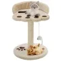 Cat scratching post with sisal post 40 cm beige and brown by vidaXL, Cat furniture - Ref: Foro24-170542, Price: 24,65 €, Disc...