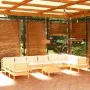 Gartenmöbel 11 Stück Kissen aus Zirbenholz cremefarben von , Gartensets - Ref: Foro24-3097337, Preis: 856,24 €, Rabatt: %