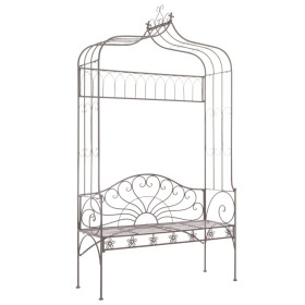 Aged brown metal garden bench 122 cm by vidaXL, garden benches - Ref: Foro24-45435, Price: 237,68 €, Discount: %