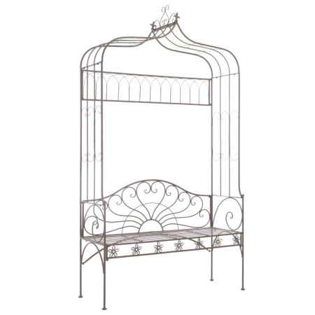 Aged brown metal garden bench 122 cm by vidaXL, garden benches - Ref: Foro24-45435, Price: 238,32 €, Discount: %