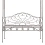 Banco de jardín metal marrón envejecido 122 cm de vidaXL, Bancos de jardín - Ref: Foro24-45435, Precio: 231,15 €, Descuento: %