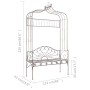 Gartenbank aus gealtertem braunem Metall, 122 cm von vidaXL, Gartenbänke - Ref: Foro24-45435, Preis: 237,68 €, Rabatt: %