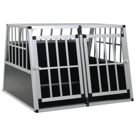 Jaula de perro con puerta doble 94x88x69 cm de vidaXL, Casetas para perros - Ref: Foro24-170665, Precio: 196,64 €, Descuento: %