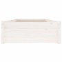 Weißer Bettrahmen mit Schubladen 100x200 cm von , Betten und Lattenroste - Ref: Foro24-3103469, Preis: 210,73 €, Rabatt: %