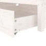 Weißer Bettrahmen mit Schubladen 100x200 cm von , Betten und Lattenroste - Ref: Foro24-3103469, Preis: 210,73 €, Rabatt: %