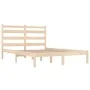 Solid pine wood bed frame 140x190 cm by , Beds and slatted bases - Ref: Foro24-3103628, Price: 104,99 €, Discount: %