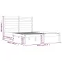 Solid pine wood bed frame 140x190 cm by , Beds and slatted bases - Ref: Foro24-3103628, Price: 104,99 €, Discount: %