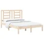Estructura de cama madera maciza de pino 140x200 cm de , Camas y somieres - Ref: Foro24-3104348, Precio: 112,69 €, Descuento: %