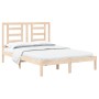 Solid pine wood bed frame 140x200 cm by , Beds and slatted bases - Ref: Foro24-3104348, Price: 115,78 €, Discount: %