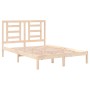Solid pine wood bed frame 140x200 cm by , Beds and slatted bases - Ref: Foro24-3104348, Price: 115,78 €, Discount: %