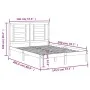 Estructura de cama madera maciza de pino 140x200 cm de , Camas y somieres - Ref: Foro24-3104348, Precio: 112,69 €, Descuento: %