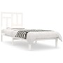 Massiver Bettrahmen aus weißem Kiefernholz, 90 x 190 cm von , Betten und Lattenroste - Ref: Foro24-3104509, Preis: 86,16 €, R...