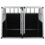 Jaula de perro con puerta doble 94x88x69 cm de vidaXL, Casetas para perros - Ref: Foro24-170665, Precio: 196,64 €, Descuento: %