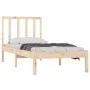 Solid pine wood bed frame 90x190 cm by , Beds and slatted bases - Ref: Foro24-3105036, Price: 80,59 €, Discount: %