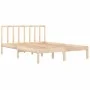 Solid pine wood bed frame 160x200 cm by , Beds and slatted bases - Ref: Foro24-3105081, Price: 120,75 €, Discount: %
