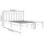 Solid pine wood bed frame 160x200 cm by , Beds and slatted bases - Ref: Foro24-3105081, Price: 120,75 €, Discount: %