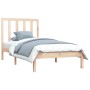 Solid pine wood bed frame 90x190 cm by , Beds and slatted bases - Ref: Foro24-3105125, Price: 80,16 €, Discount: %