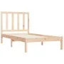 Solid pine wood bed frame 90x190 cm by , Beds and slatted bases - Ref: Foro24-3105125, Price: 78,05 €, Discount: %