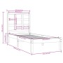 Weißer Einzelbettrahmen aus Massivholz, 90 x 190 cm von , Betten und Lattenroste - Ref: Foro24-3105436, Preis: 86,20 €, Rabat...