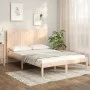 Solid pine wood bed frame 135x190 cm by , Beds and slatted bases - Ref: Foro24-3105705, Price: 156,38 €, Discount: %