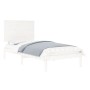 White solid wood single bed frame 90x190 cm by , Beds and slatted bases - Ref: Foro24-3104769, Price: 98,84 €, Discount: %