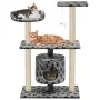 Cat scratching post with sisal post 95 cm gray footprints by vidaXL, Cat furniture - Ref: Foro24-170513, Price: 59,11 €, Disc...