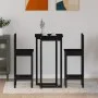 3-teiliges Bar-Set massives Zirbenholz schwarz von , Möbelsets für Küchen und Esszimmer - Ref: Foro24-3124736, Preis: 175,61 ...