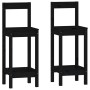 3-teiliges Bar-Set massives Zirbenholz schwarz von , Möbelsets für Küchen und Esszimmer - Ref: Foro24-3124736, Preis: 177,94 ...