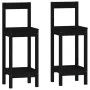 3-teiliges Bar-Set massives Zirbenholz schwarz von , Möbelsets für Küchen und Esszimmer - Ref: Foro24-3124736, Preis: 175,61 ...