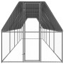 Jaula gallinero de exterior de acero galvanizado 2x10x2 m