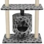 Cat scratching post with sisal post 95 cm gray footprints by vidaXL, Cat furniture - Ref: Foro24-170513, Price: 59,11 €, Disc...