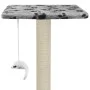 Cat scratching post with sisal post 95 cm gray footprints by vidaXL, Cat furniture - Ref: Foro24-170513, Price: 59,11 €, Disc...