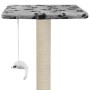 Rascador para gatos con poste de sisal 95 cm huellas gris de vidaXL, Mobiliario para gatos - Ref: Foro24-170513, Precio: 62,0...