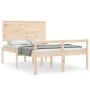 Doppelbett für Senioren mit Kopfteil aus Massivholz von , Betten und Lattenroste - Ref: Foro24-3195451, Preis: 143,60 €, Raba...