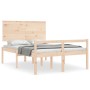 Doppelbett für Senioren mit Kopfteil aus Massivholz von , Betten und Lattenroste - Ref: Foro24-3195451, Preis: 145,58 €, Raba...