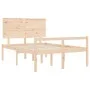 Doppelbett für Senioren mit Kopfteil aus Massivholz von , Betten und Lattenroste - Ref: Foro24-3195451, Preis: 143,60 €, Raba...